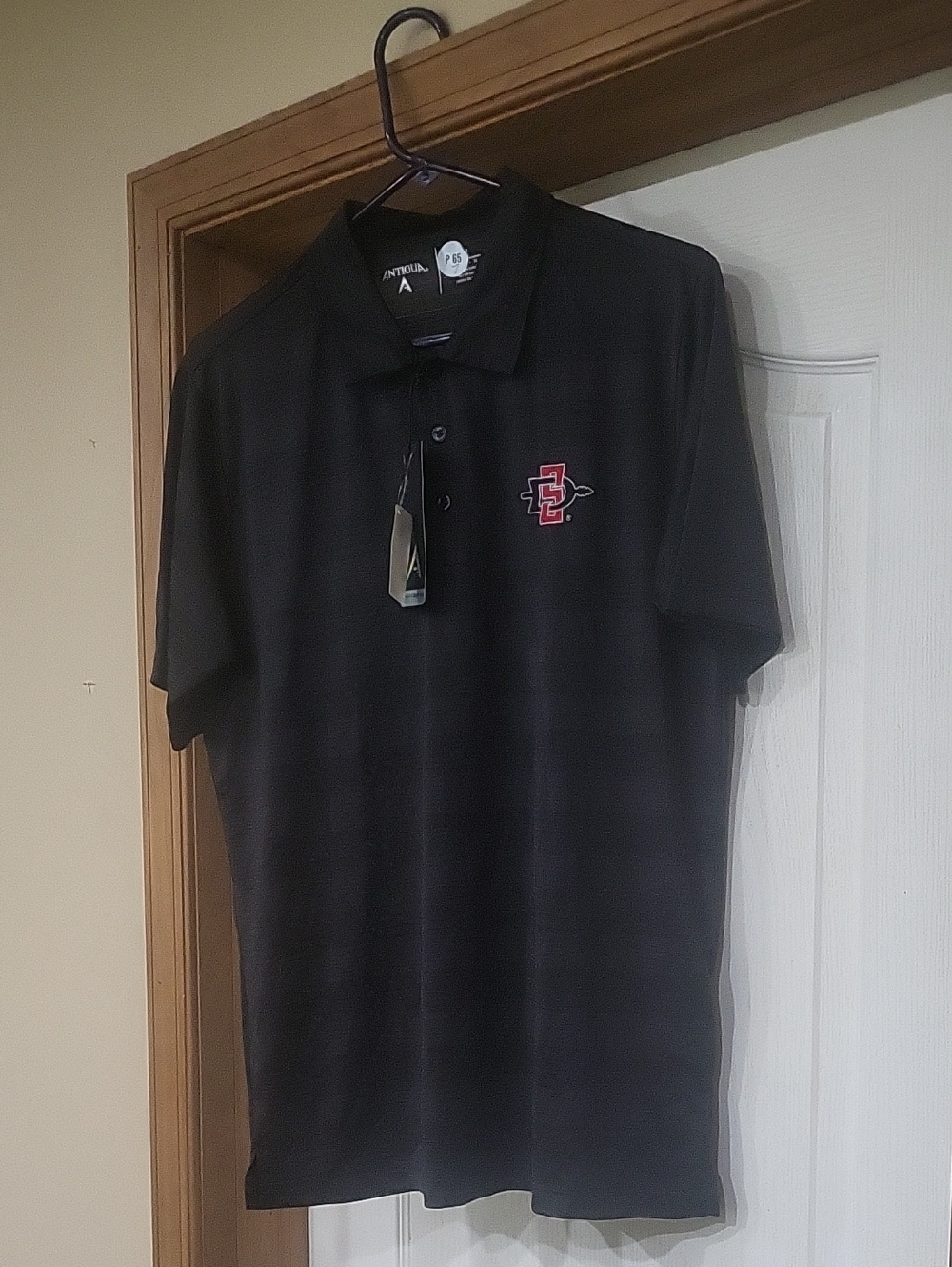 Black SD Embroidered Polo Shirt - Performance Short Sleeve Medium